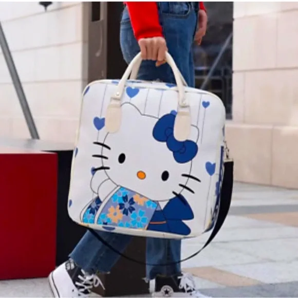 Hello Kitty Licensed Travel Tote Bag Large - Picture 1 of 8